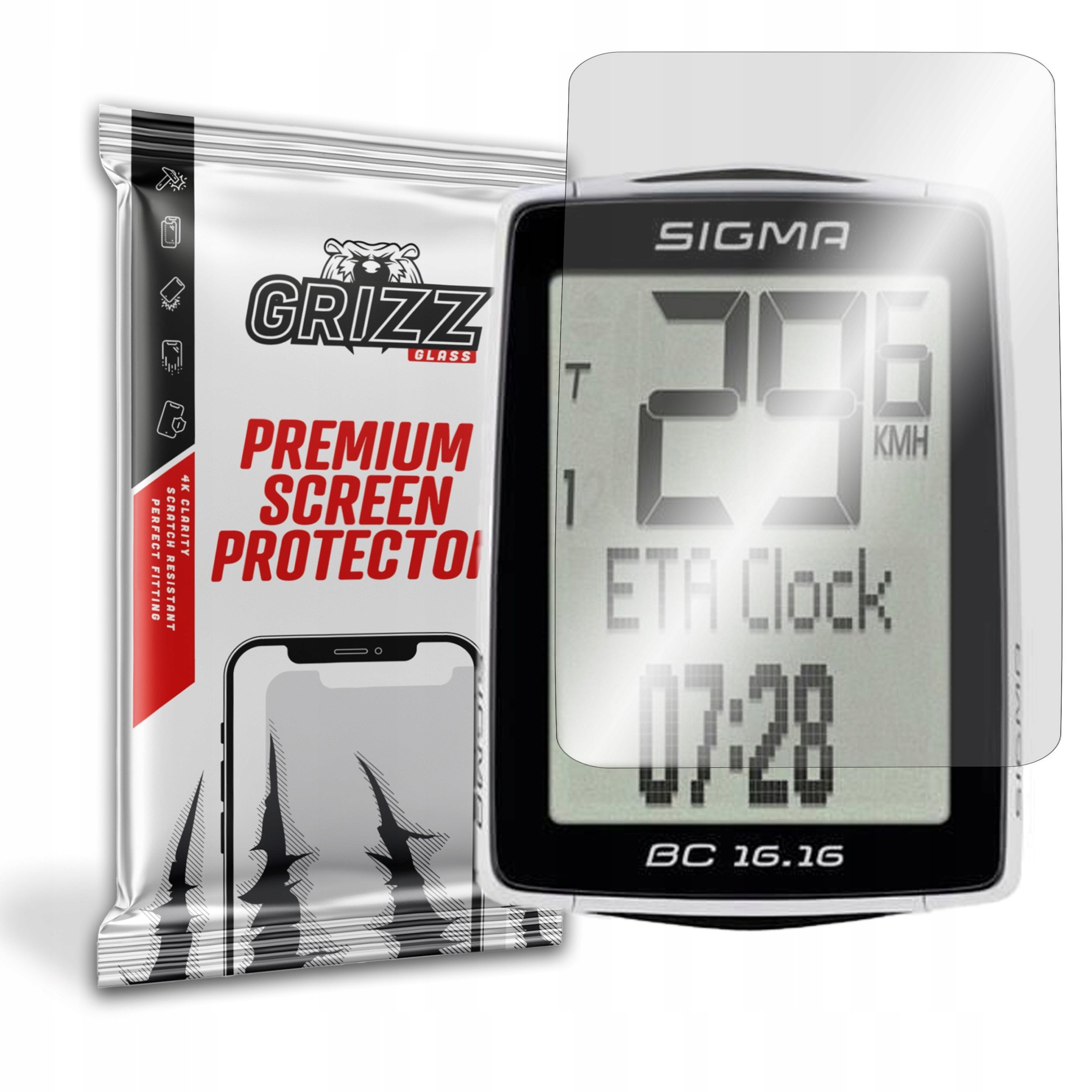 Folia hydrożelowa GrizzGlass Hydrofilm do Sigma Sport BC 16.16