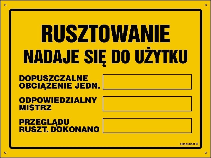 Mój dom Rusztowanie Nadaje Się Do Użytku ... 35X25 Cm, Bn Libres Polska Sp Sgp-Oa146_350X250_Bn 5904937516649
