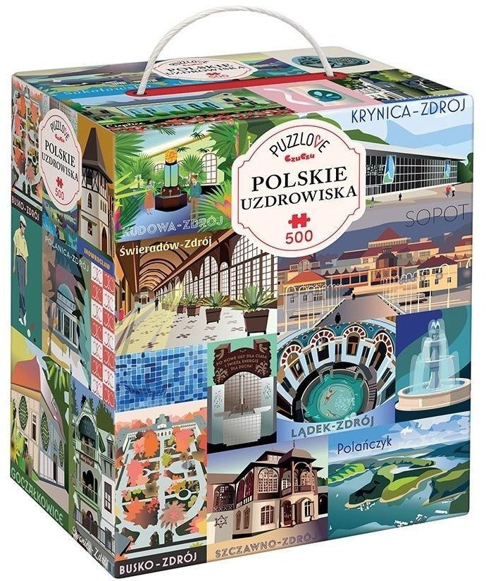 Puzzlove CzuCzu Polskie uzdrowiska 500el