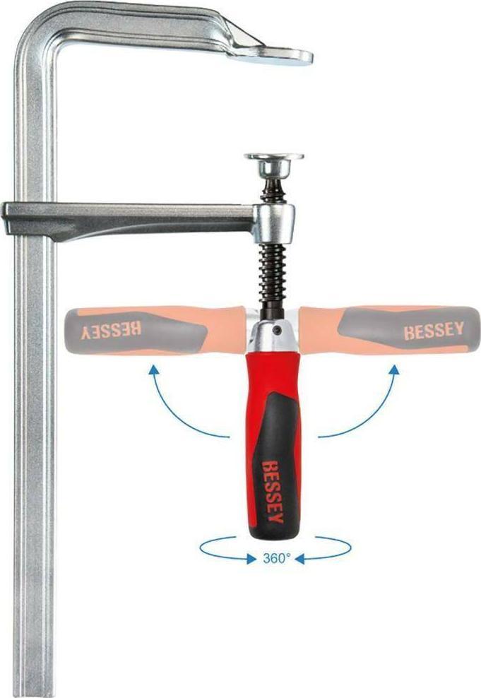 Bessey BESSEY all-steel screw GZ-KG 600/120 - GZ60-12KG