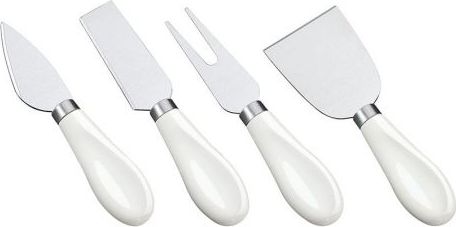 Cilio Zestaw Cilio Formaggio 4 noży do sera z porcelanowymi uchwytami