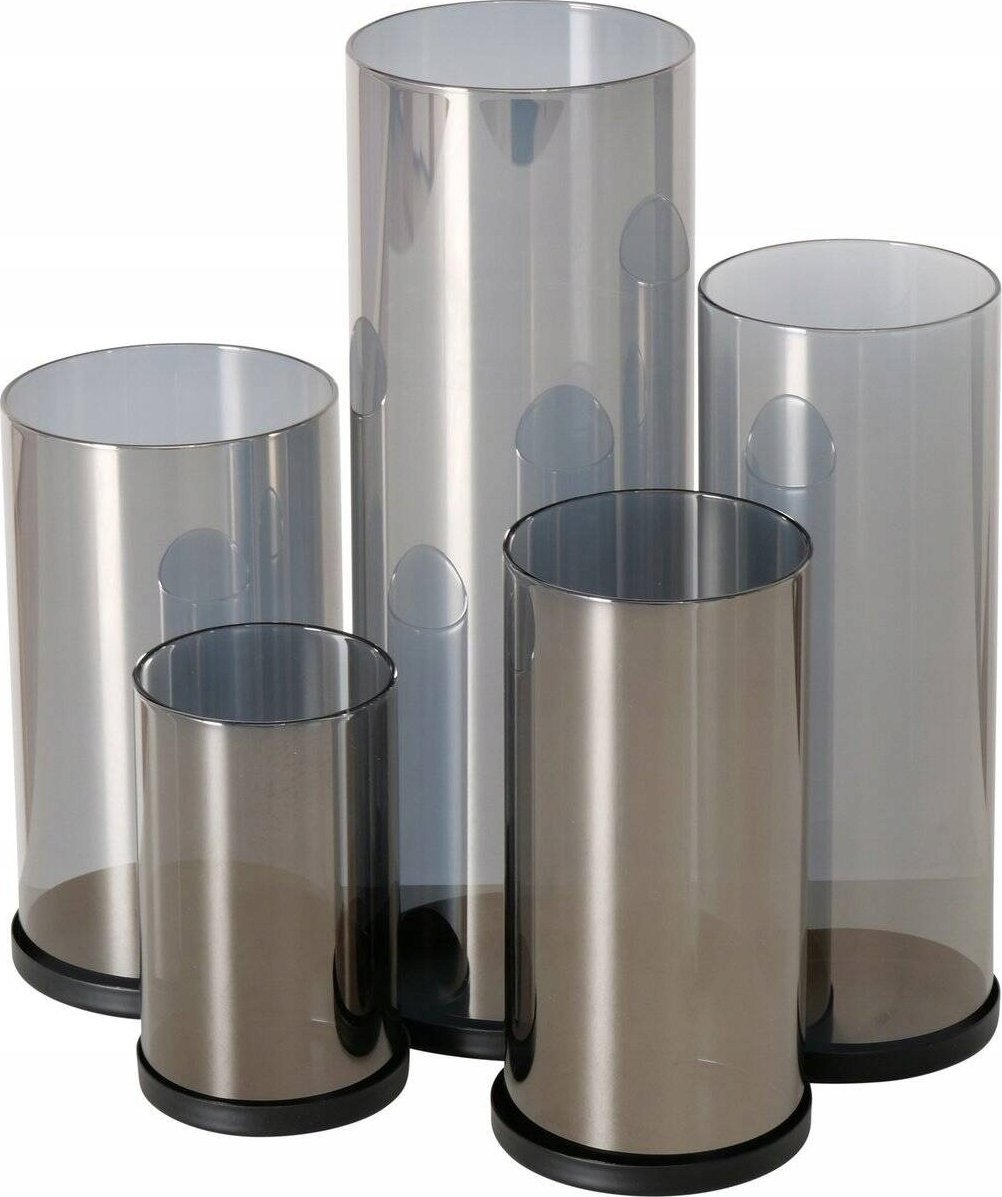 Boltze Srebrne świeczniki, metalowe, 4 sztuki