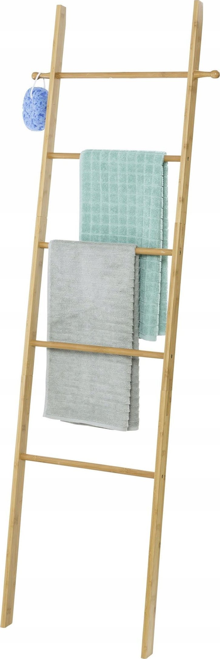 Aloss Drabina do wieszania ręczników BAHARI, bambusowa drabinka na ręczniki, WENKO