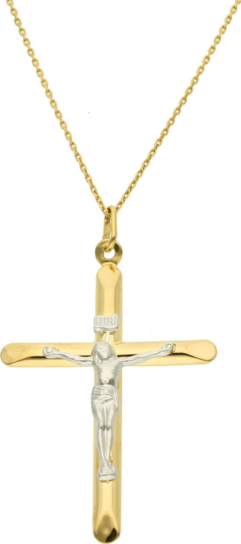 Rosanto Złoty krzyżyk z wizerunkiem 333 8k