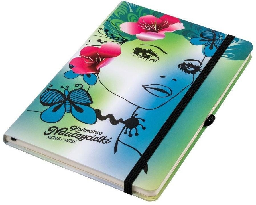 Kalendarz nauczycielki 2025/26 A5 tyg słowianka