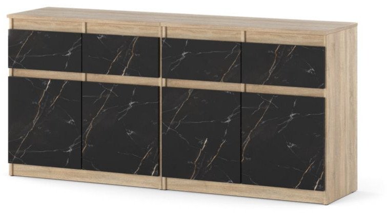 Komoda 6 Szuflad Nowoczesna Szafka Dąb Sonoma San Sebastian Do Salonu