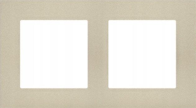 Kontakt-Simon Ramka podwójna Kontakt-Simon 55 TR2/144 LINE szampański mat