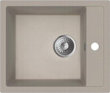 Zlewozmywak Milo Zlewozmywak granitowy 1-kom piaskowy 51,5x43,5 cm