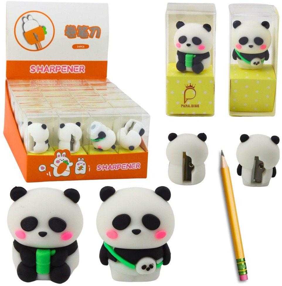 Strugaczka Do Kredek Ołówków Cienkich Szkolna Biurowa Panda