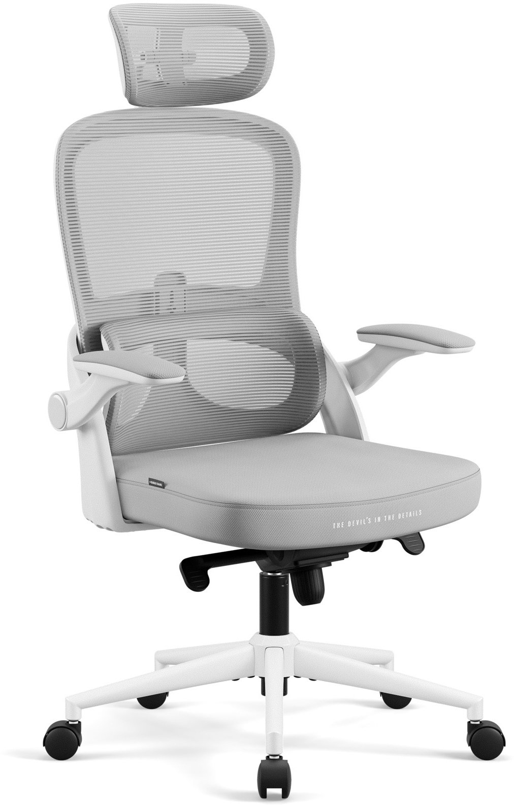 Krzesło biurowe Diablo Chairs V-Light Jasnoszare