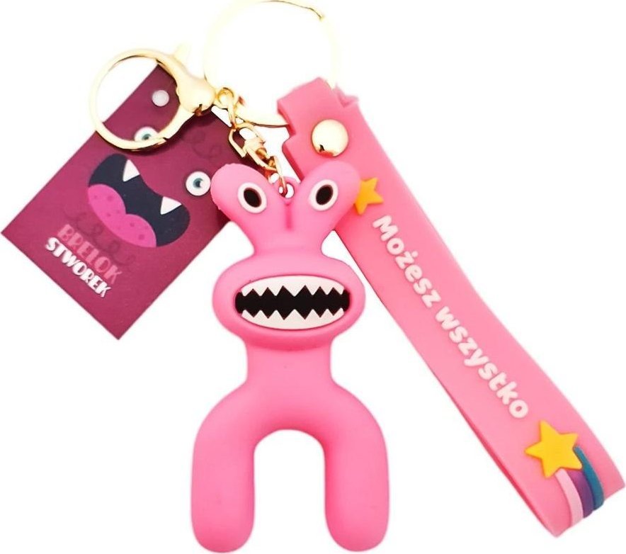 Brelok stworek Możesz wszystko różowy