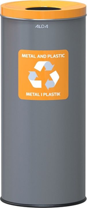 Kosz na śmieci ALDA szary (A651A-10)