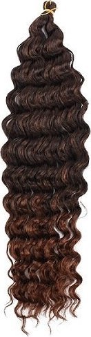 KIK Włosy syntetyczne do wplatania warkoczyków afroloki 60cm brąz