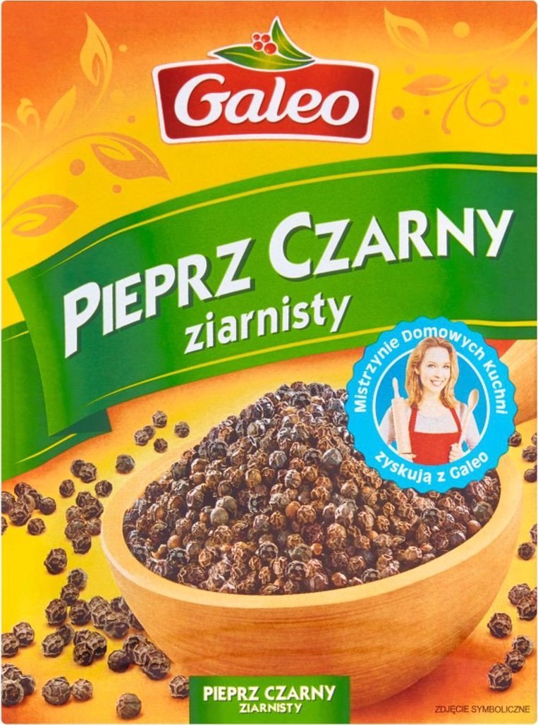 Galeo Galeo Pieprz czarny ziarnisty 15 g
