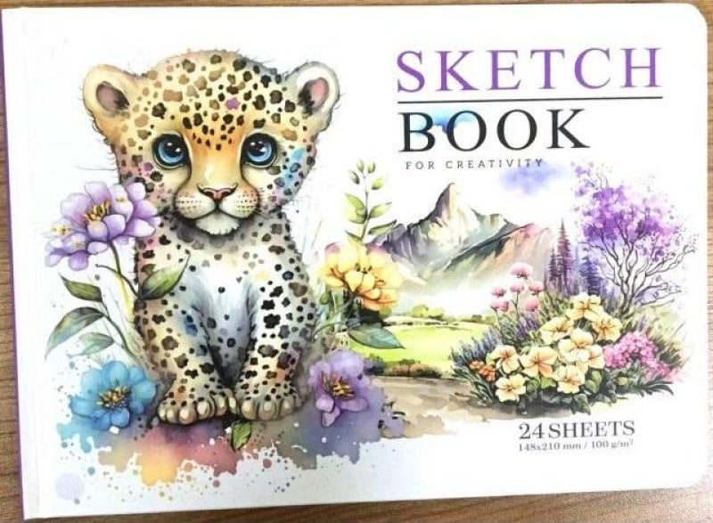 Teka Szkicownik N9576 A5 24 kartki gładki Gepard