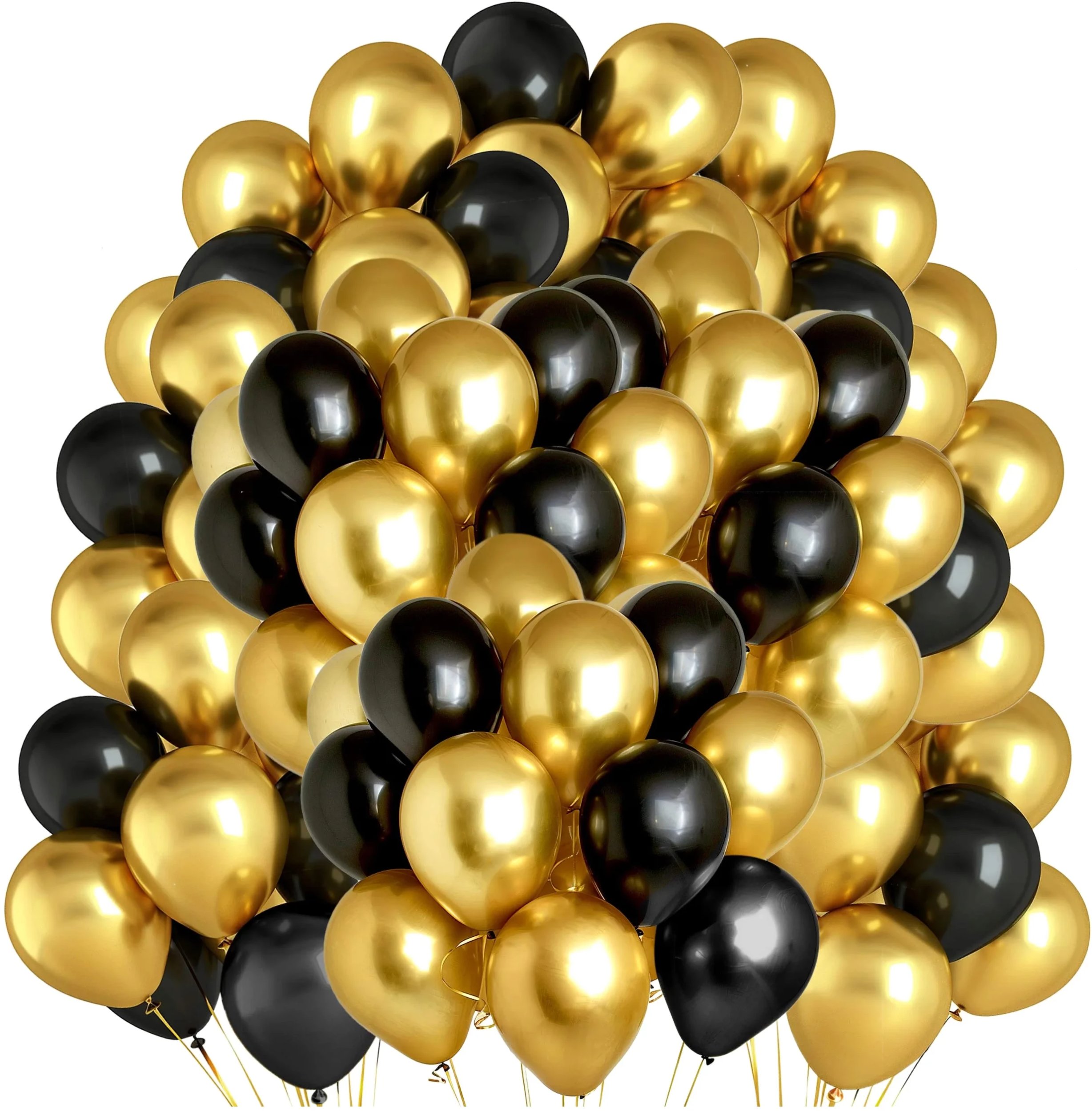 Zestaw Balonów Złoto Czerń -
