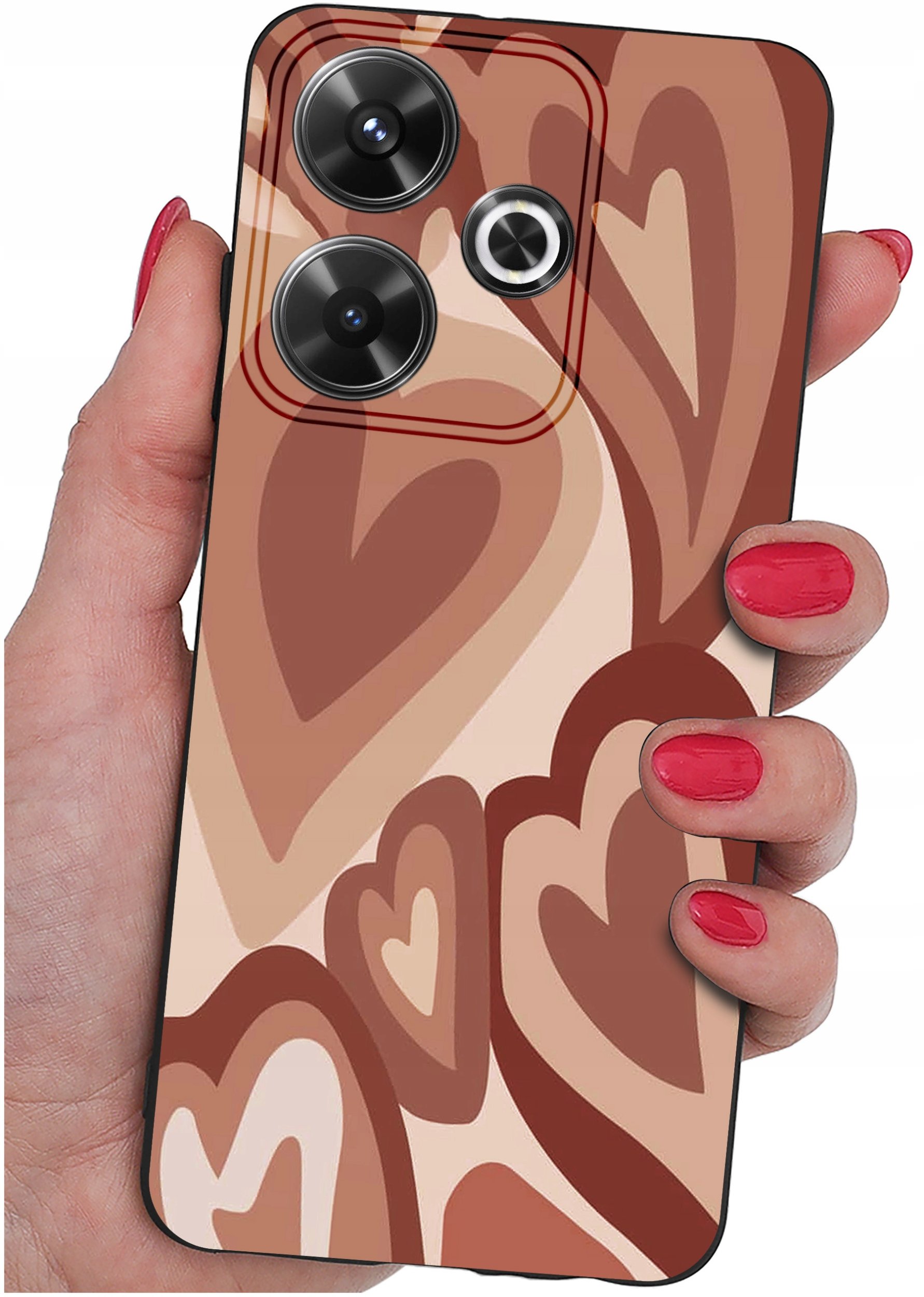 Etui do Xiaomi Redmi 13 4G WZORY |SILIKONOWE MATT CASE + SZKŁO 9H