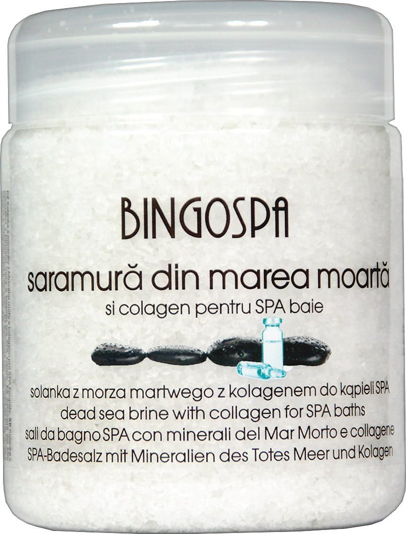 BingoSpa Solanka z minerałami Morza Martwego z kolagenem transdermalnym 550g