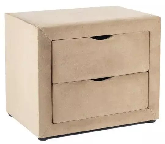 CMK Meble Szafka nocna ET-002 VELVET beżowy SIGNAL