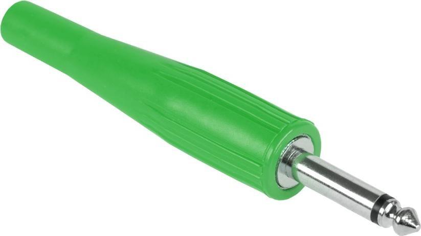 LP Wtyk Jack 6,3 mono gum.zielony