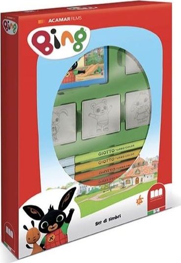 Dante Pieczątki 4 sztuki + flamastry Bing 27987 Multiprint