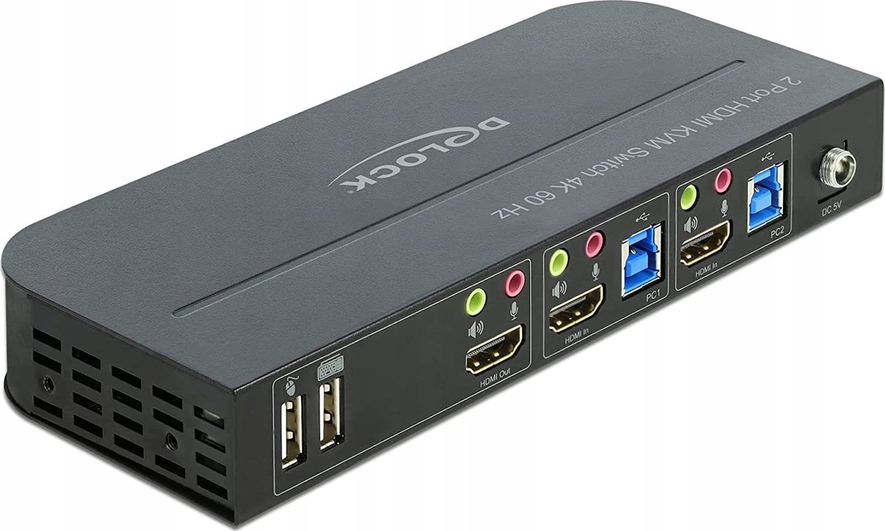 Przełącznik Delock DeLOCK Switch HDMI KVM 4K 60Hz w. USB 3.0 + A - 11481