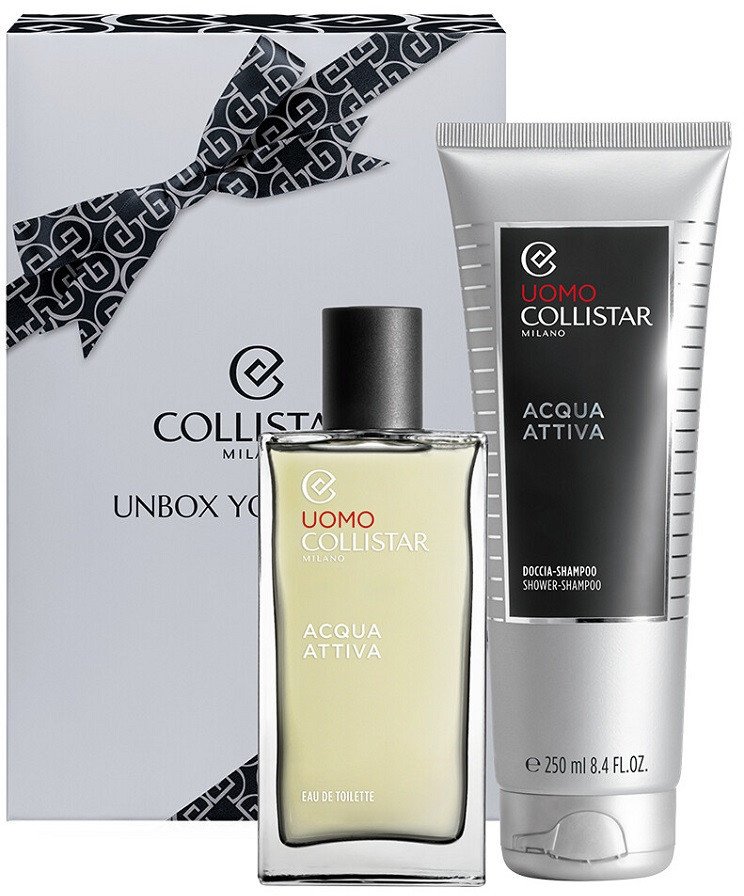 Collistar Unbox Your Style zestaw Acqua Attiva woda toaletowa spray 100ml + żel pod prysznic 250ml