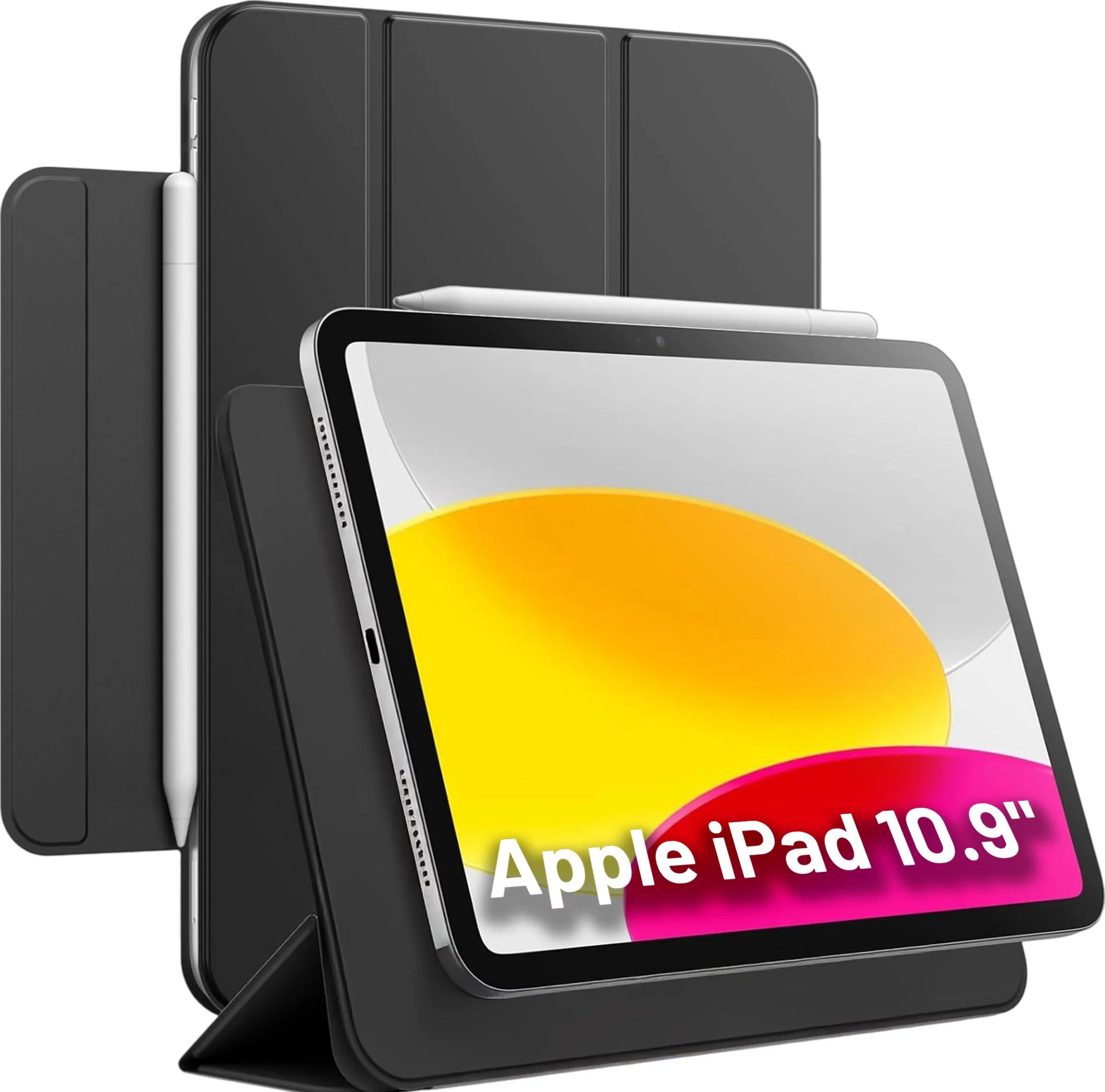 Etui magnetyczne 360 do Apple iPad 10.9 10 / 2022 / 11 11 / 2025 Alogy Magnetic 360 Case obudowa ochronna na tablet Czarne
