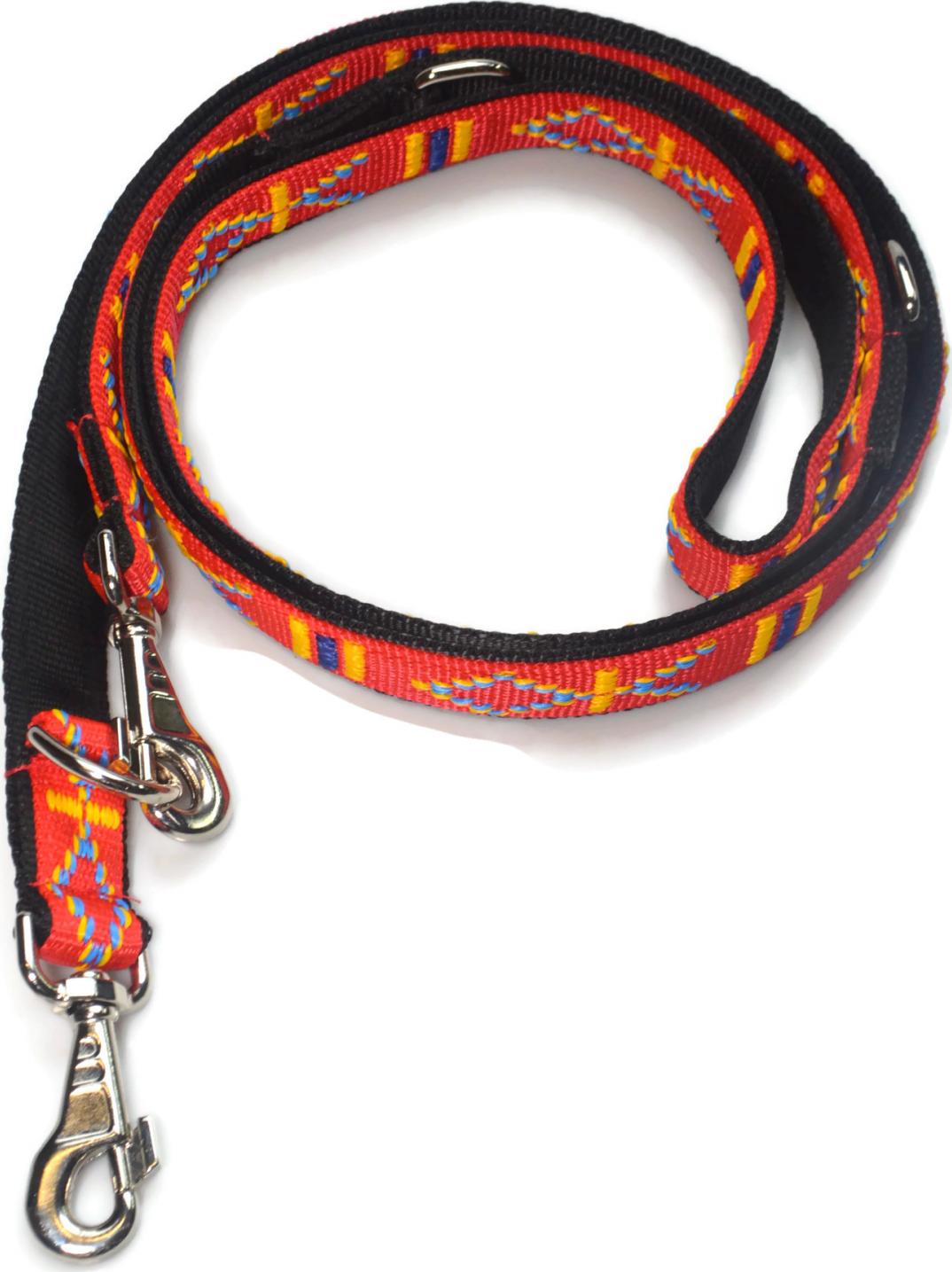 Alizoo Smycz podwójna indiańska dla dużego psa 30mm/220cm - ALIZOO