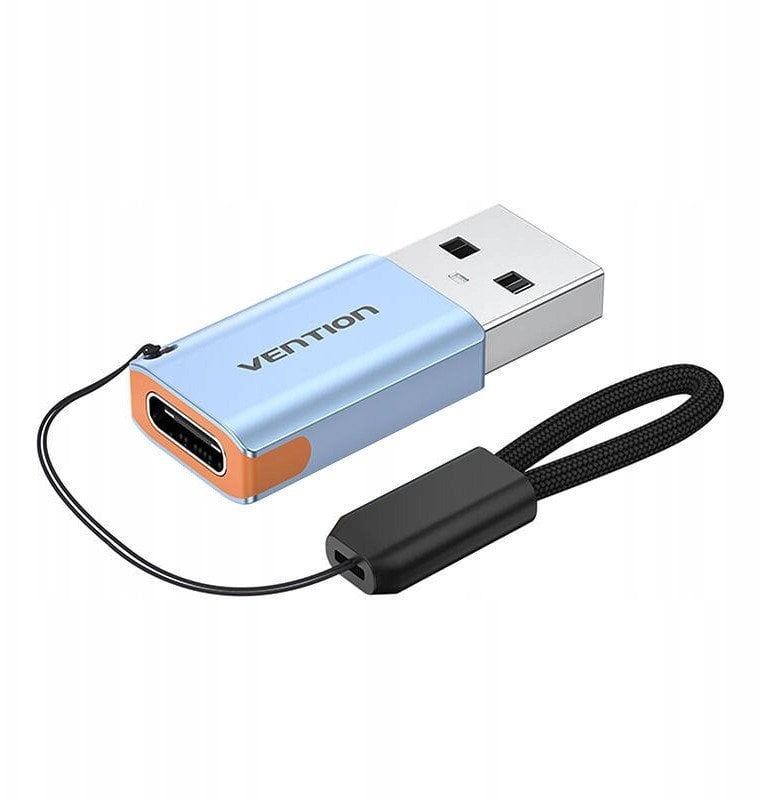 Vention Adapter USB CUAH0, USB-A 3.1 męski do USB-C żeński (szary)