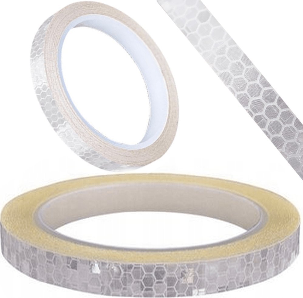 Korbi TAŚMA ODBLASKOWA SAMOPRZYLEPNA BIAŁA 8M