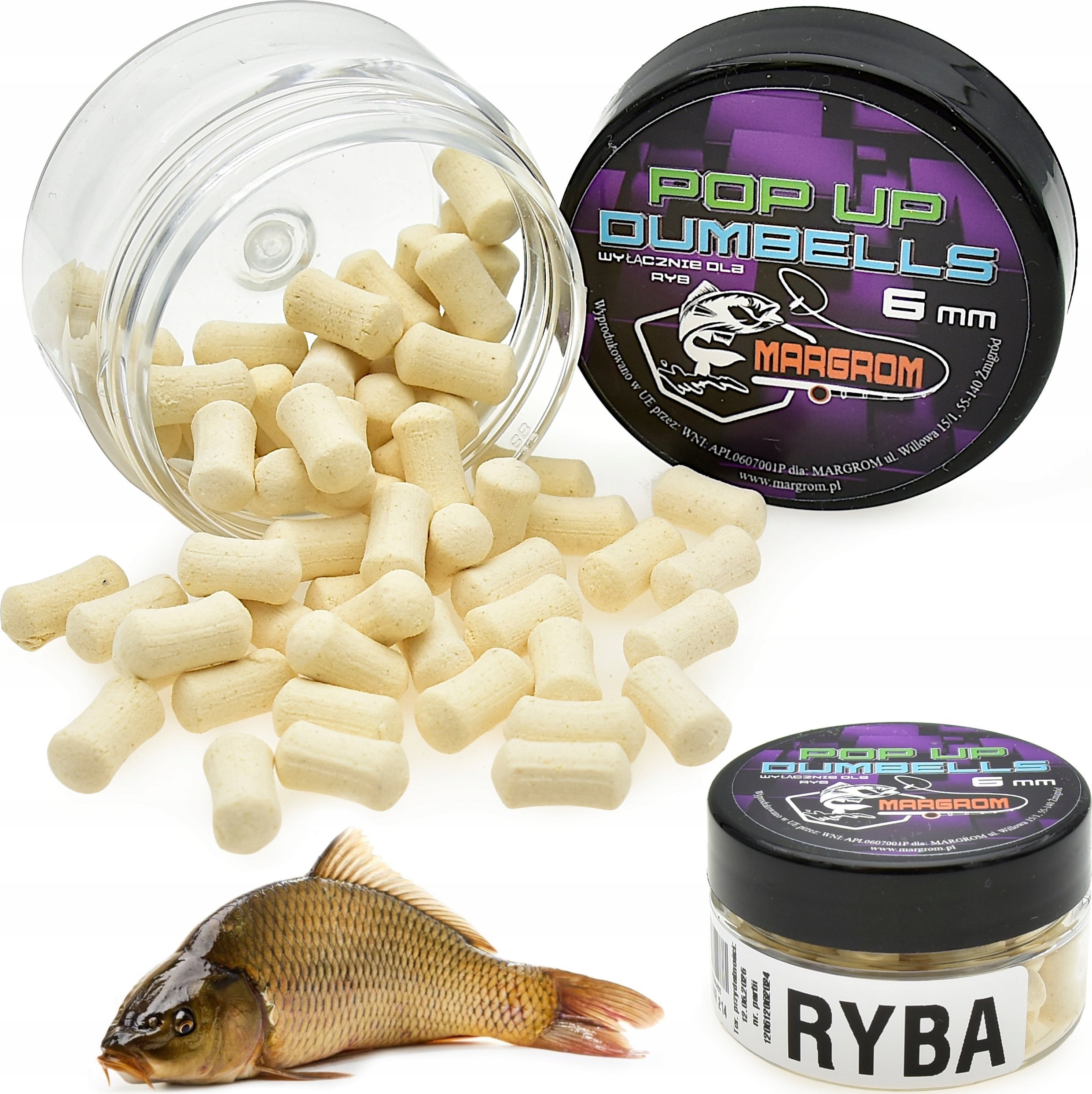 Margrom Dumbells POP UP 6 mm Margrom RYBA przynęta Method Feeder