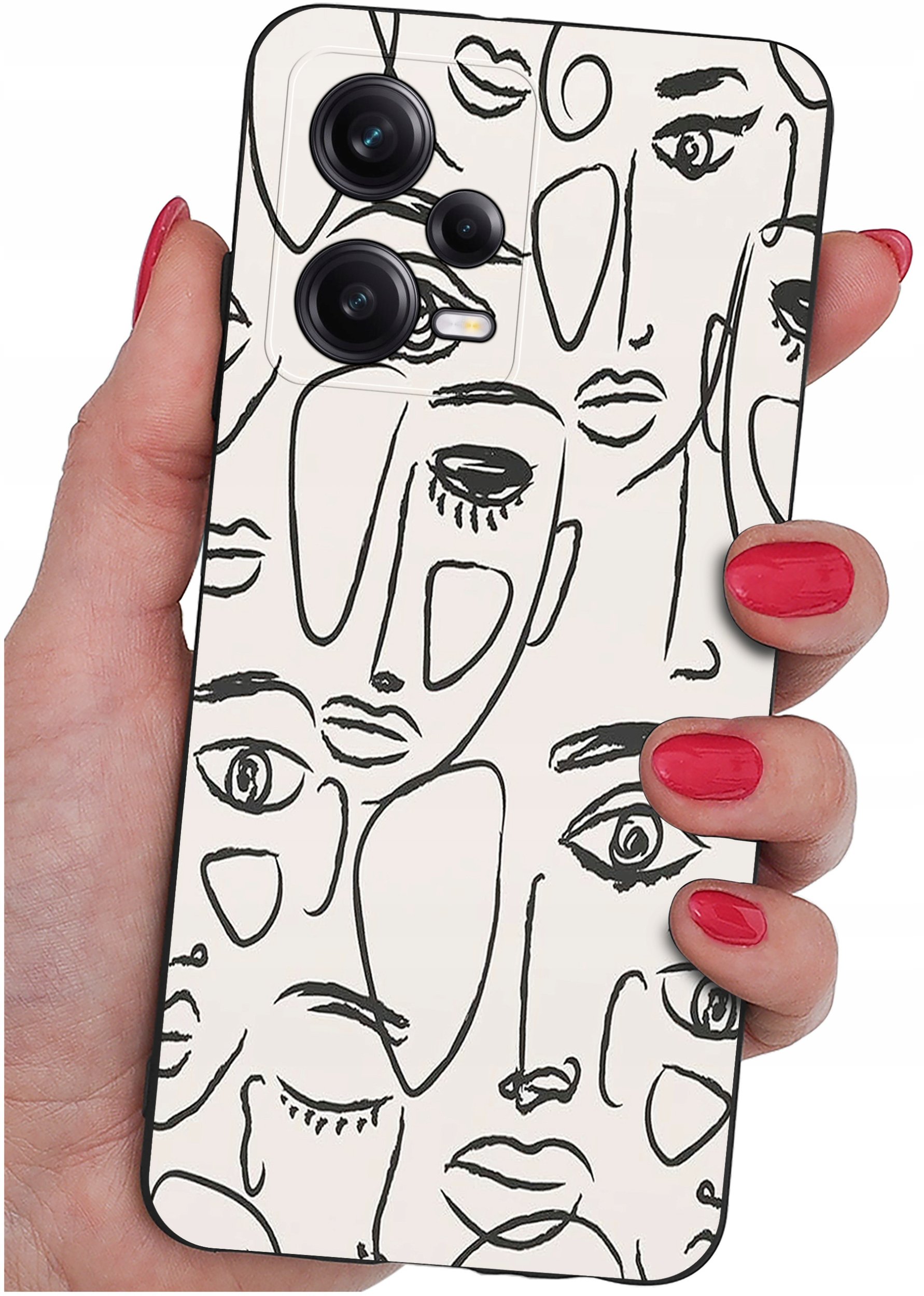 ETUI do Xiaomi Redmi Note 12 5G |Poco X5 5G | WZORY | SILIKONOWE MATT SZKŁO