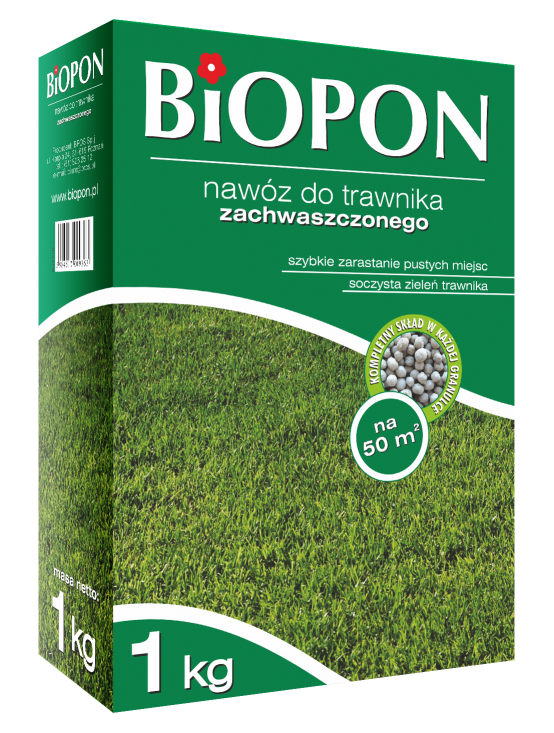 Biopon Nawóz granulowany do traw zachwaszczonych 1kg (1131)