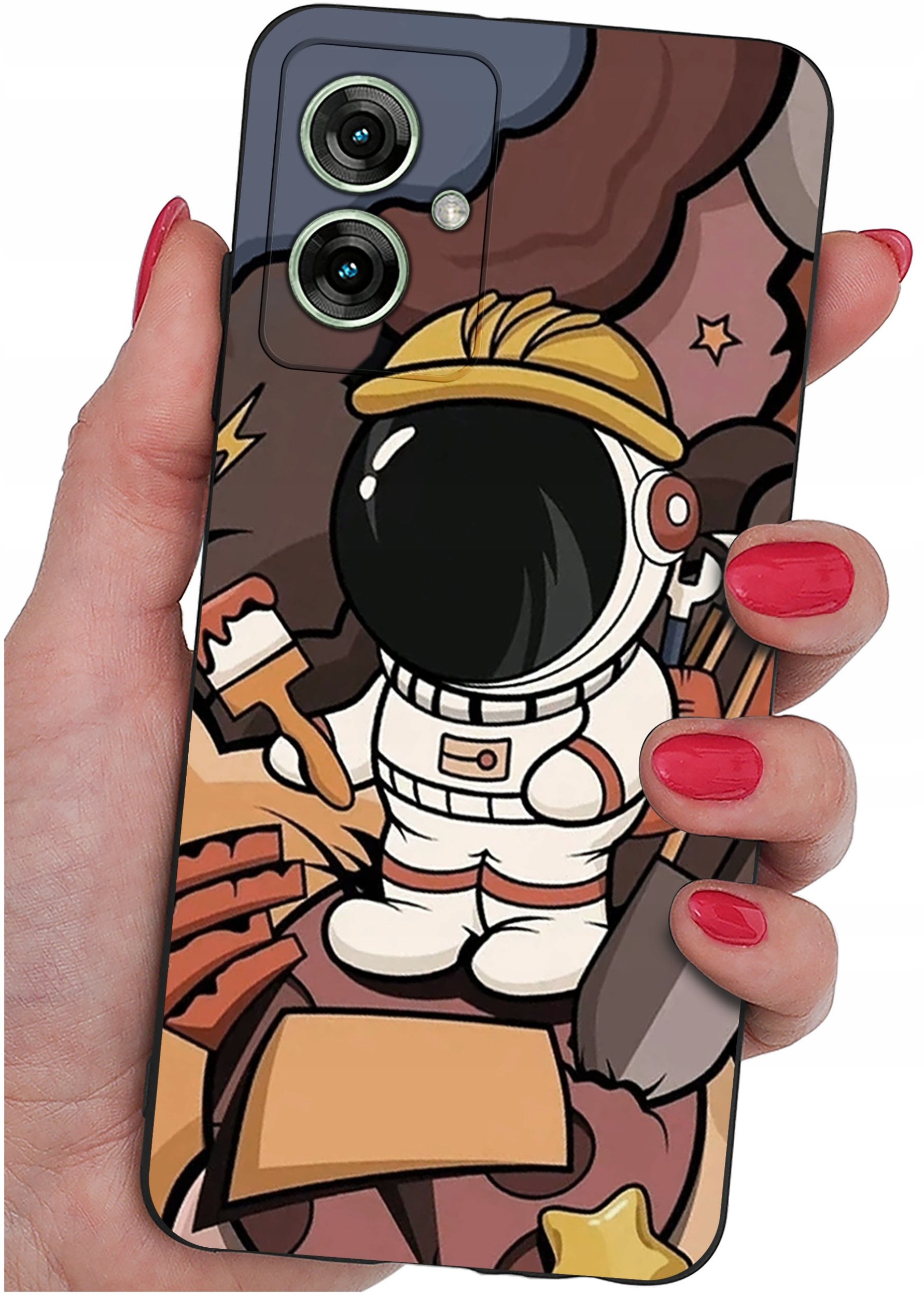 Etui do Motorola Moto G55 5G WZORY |SILIKONOWE MATT CASE + SZKŁO 9H