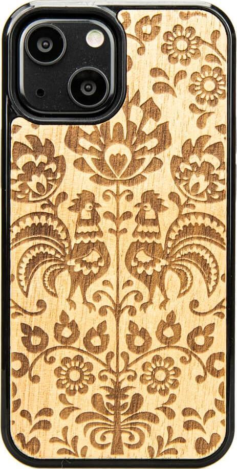 BeWood Drewniane Etui iPhone 13 Mini POLSKI FOLK ANIEGRE