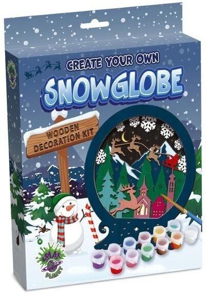 Zestaw do tworzenia obrazów z drewna - Kula śniegu