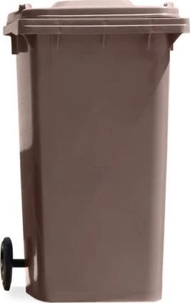 PSB Kosz na śmieci BIO brązowy na kółkach 240 l