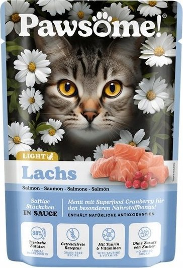 Pawsome Adult Light łosoś saszetka 85g