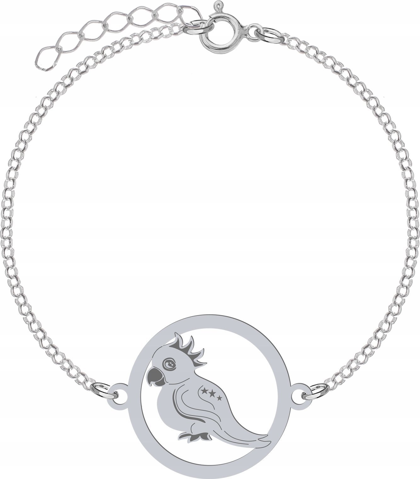 Radziszewska Jewellery Srebrna Bransoletka CUTIE PAPUGA DEDYKACJA