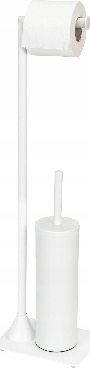 Wenko Stojak na szczotkę WC z uchwytem na papier 2w1 HELLA