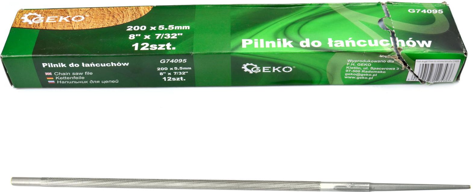 Geko pilnik okrągły 5,5 mm do ostrzenia łańcucha (G74095)