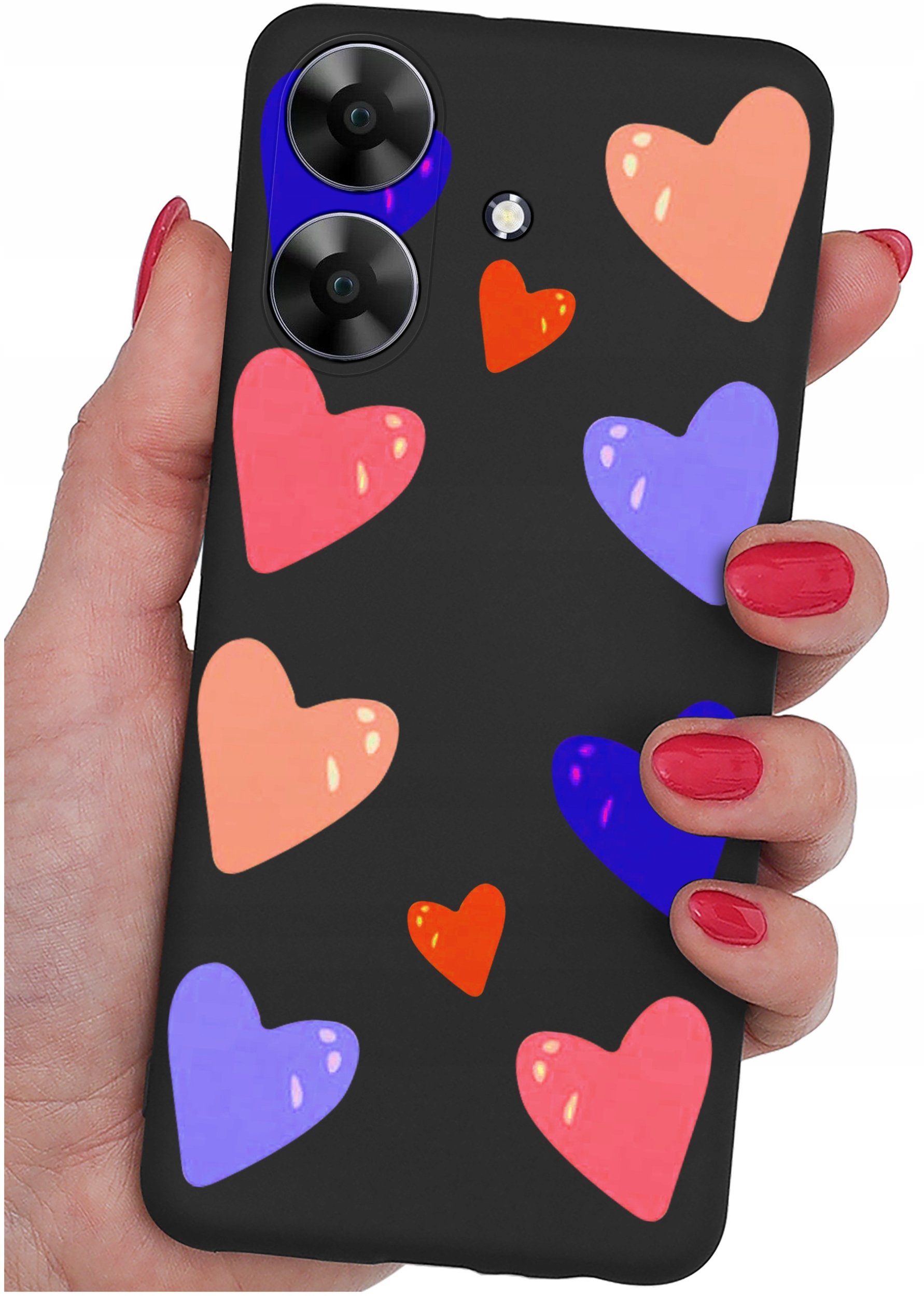 ETUI do Realme Note 60 CASE WZORY | SILIKONOWE MATT CASE + SZKŁO 9H