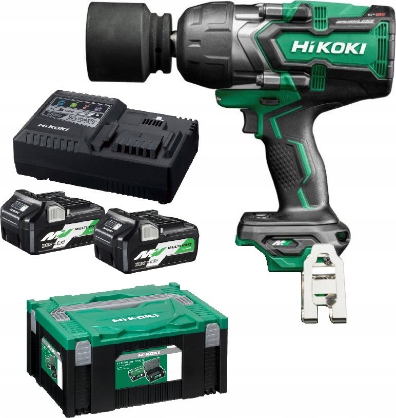 Klucz udarowy Hikoki HIKOKI.IMPACT WRENCH 36V WR36DFWRZ 3/4" 2xBSL36A18 MV 1900Nm IP56