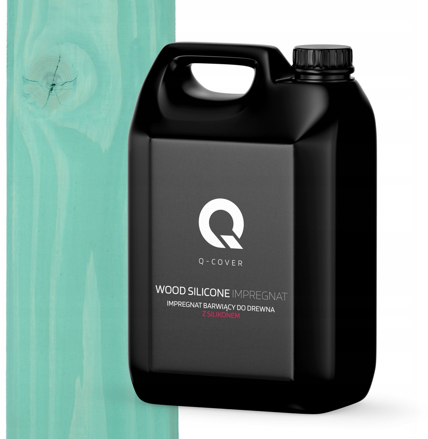 IMPREGNAT BARWIĄCY DO DREWNA Z SILIKONEM 2w1 DESKI KOLOR TURKUSOWY H1441 5L