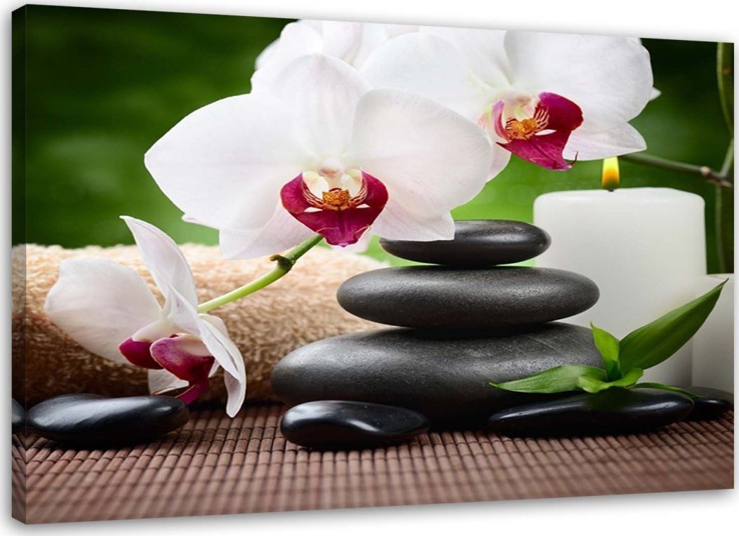 Feeby Obraz na płótnie, Orchidee zen - 120x80