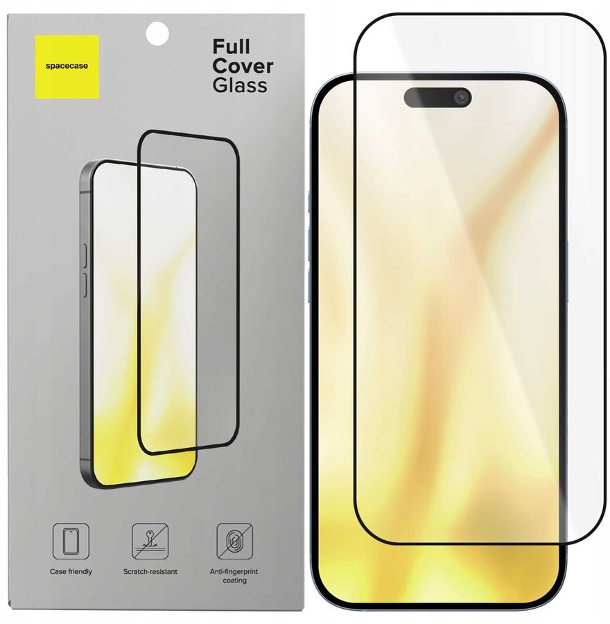 Spacecase Szkło hartowane Glass Full Cover iPhone 17 Air standard