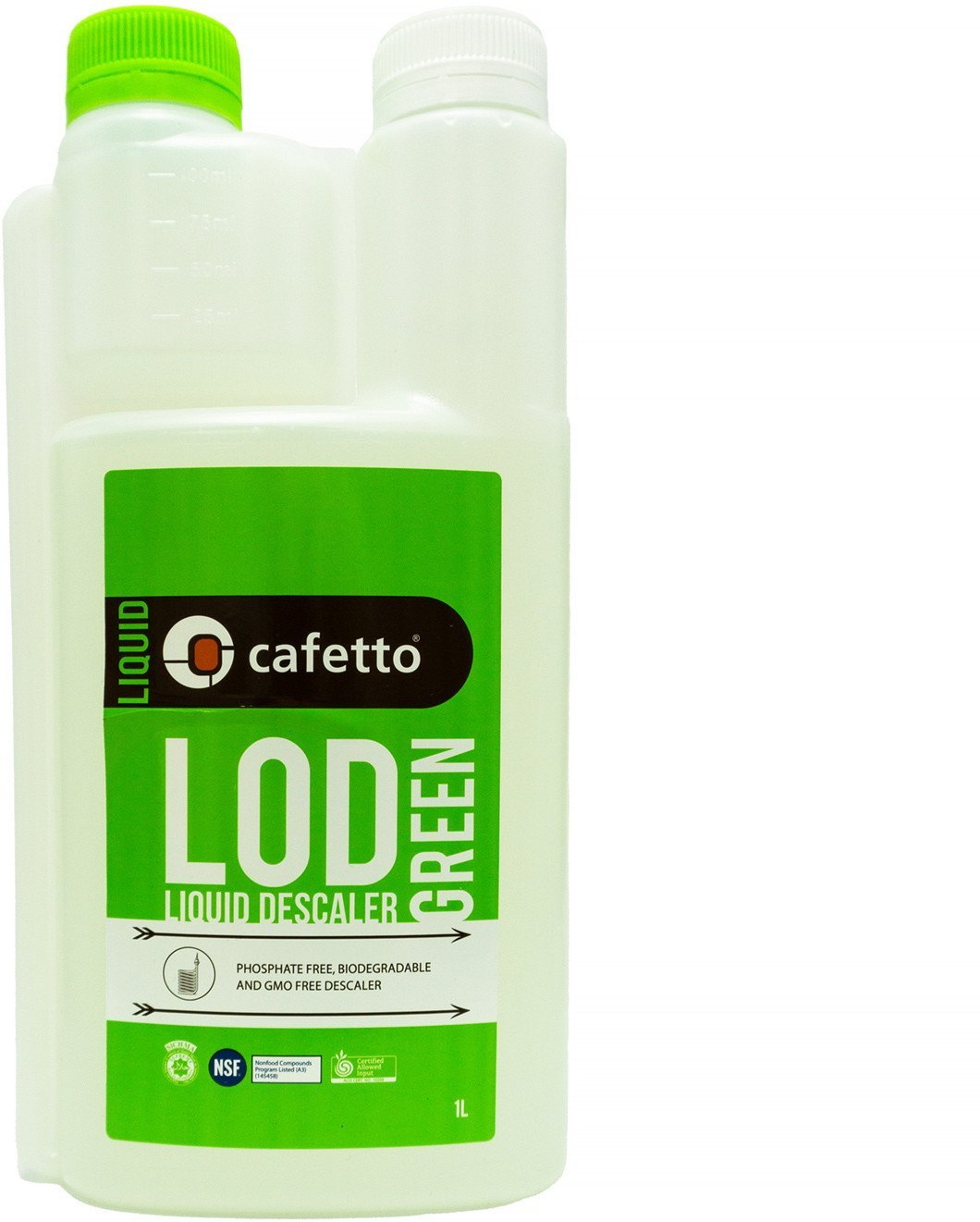 Cafetto - LOD Green Liquid Descaler - Płyn do odkamieniania ekspresów 1l