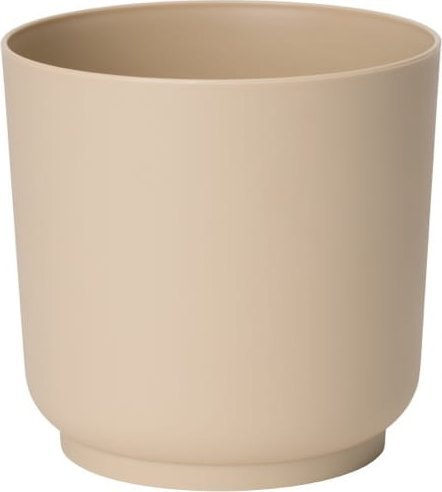 Osłonka matowa na kwiaty beżowa ECO RECYCLED 12,5x13cm plastikowa