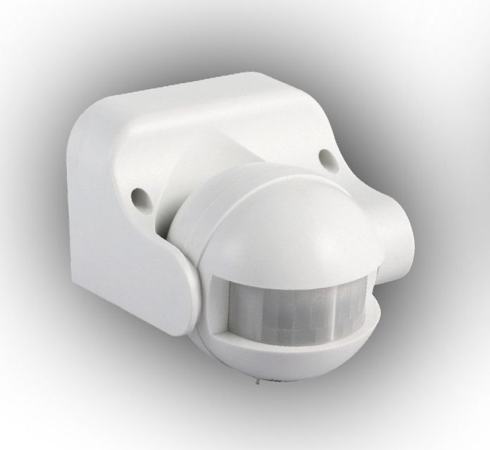 Plastrol Czujnik ruchu na podczerwień 1200W/400W nadtynkowy IP44 zasięg 12m CR-PIR2/ON/BIAŁY